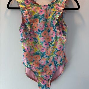 Cat & Jack Colorful Floral Swimsuit